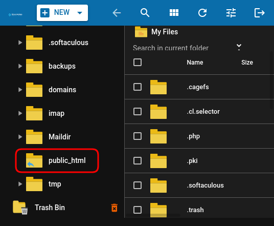 Public_html Direct Admin