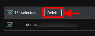 Delete