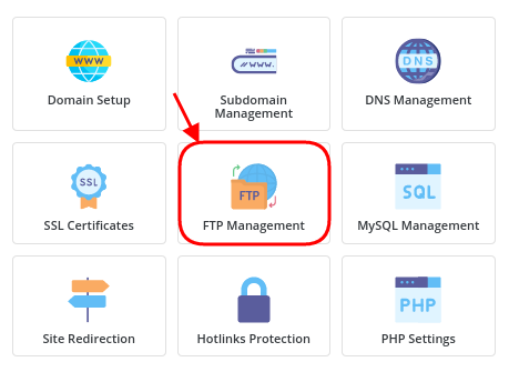 FTP Management Direct Admin