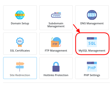 Direct Admin Mysql Management