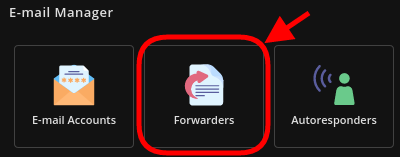 E-Mail Manager Forwarders