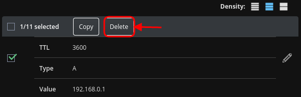 Delete