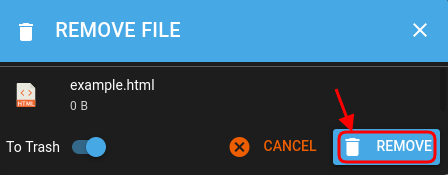 Remove HTML File Direct Admin