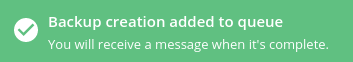 Backup Creation Direct Admin
