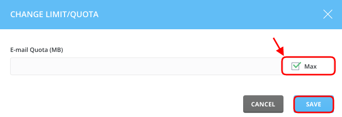 Set Email Quota Direct Admin