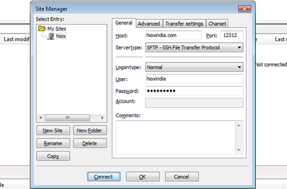 filezilla sftp